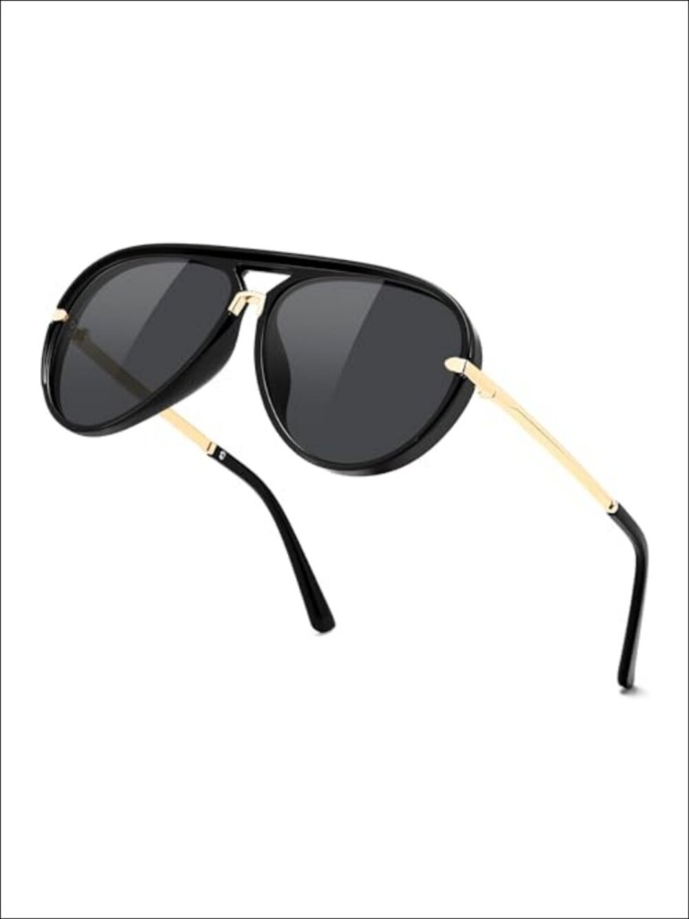 Classic Aviator Sunglasses UV400 Protection Metal Temples Integrated Nose Pads